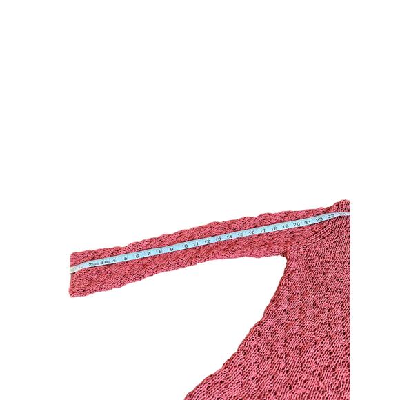 Anthropologie Moth Pink Knit Brat Cozy Hooded Pullover Sweater Size Medium - Picture 7 of 9